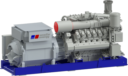 Газопоршневая электростанция MTU 12V4000L33